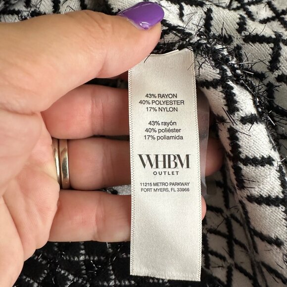 NWT White House Black Market Long Sleeve Eyelash Jacket w Snap Small #WHBM7 - Picture 5 of 10